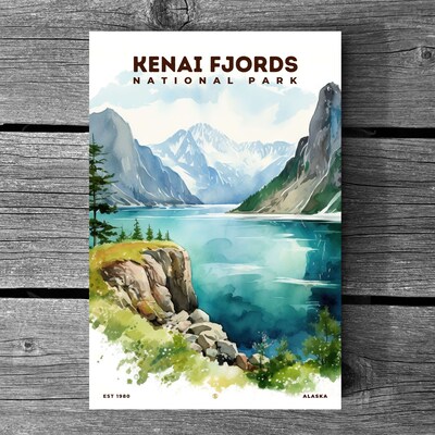 Kenai Fjords National Park Poster, Travel Art, Office Poster, Home Decor | S8 - image3